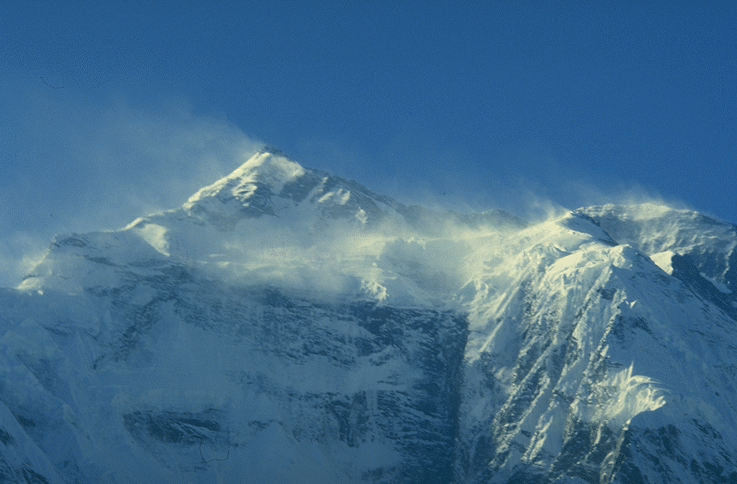 Mt. Everest; Actual size=240 pixels wide
